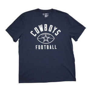 Dallas Cowboys T-Shirt Mens Large Livingston Cowboys Football Tee Navy
